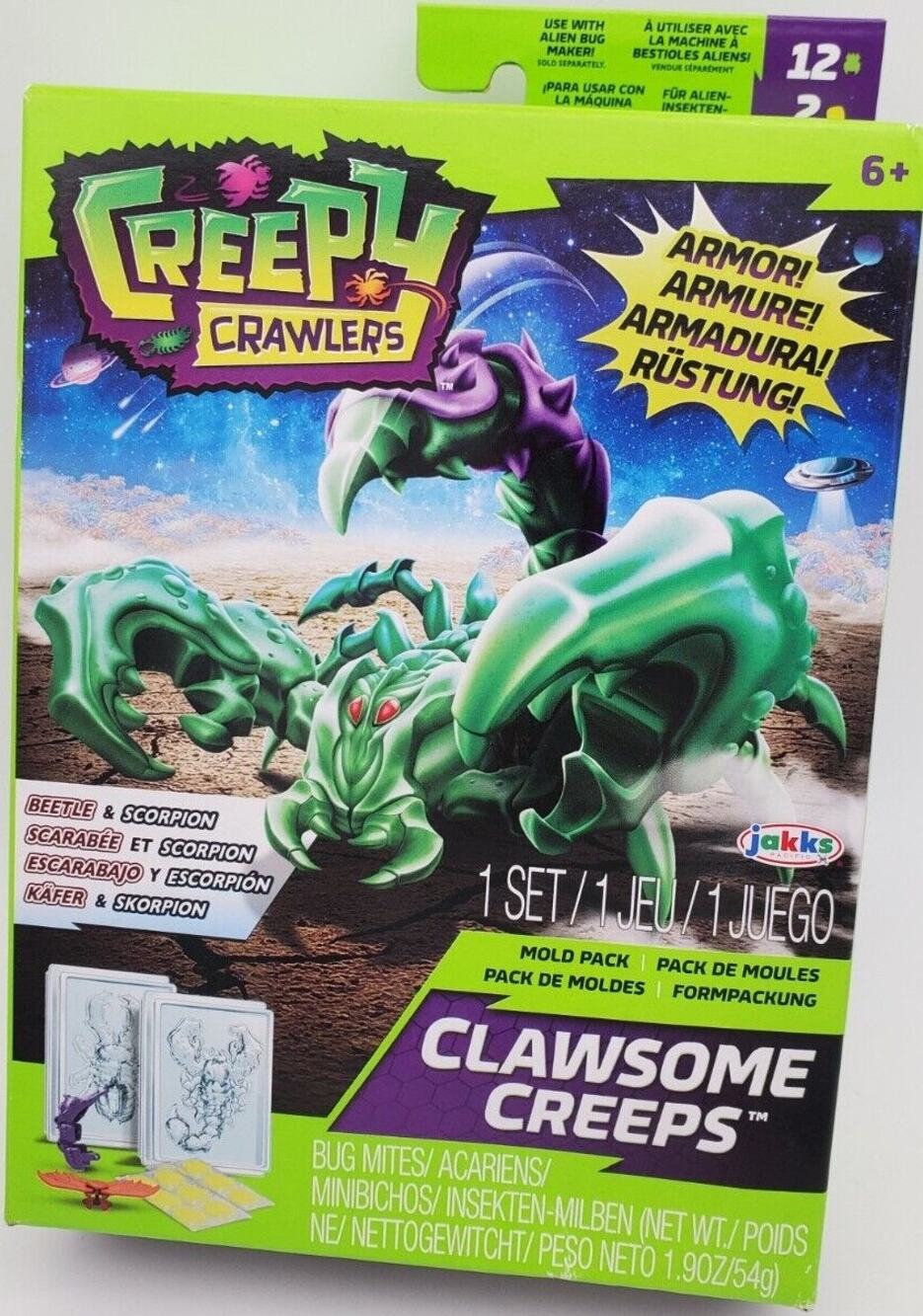 Creepy Crawlers Clawsome Creeps Mold Pack Beetle & Scorpion